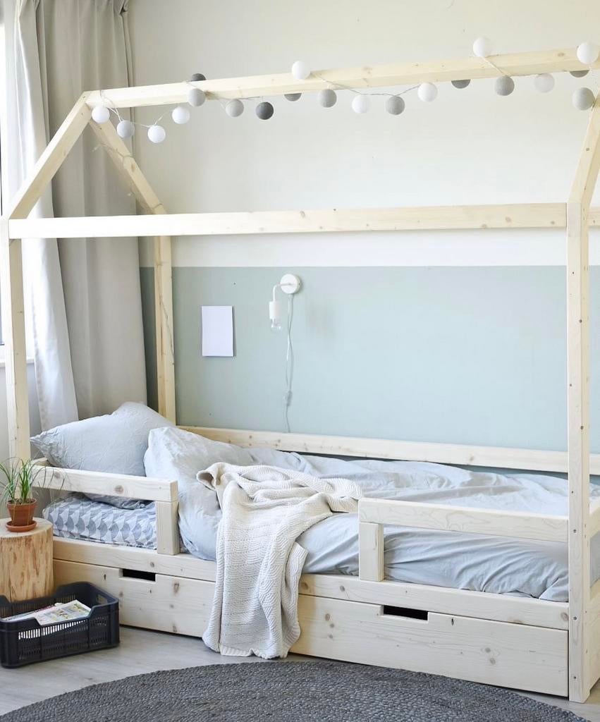 Bedhuisje Little Dreamers met lade (excl. matras), Ophalen, 85 tot 100 cm, Zo goed als nieuw, Lattenbodem