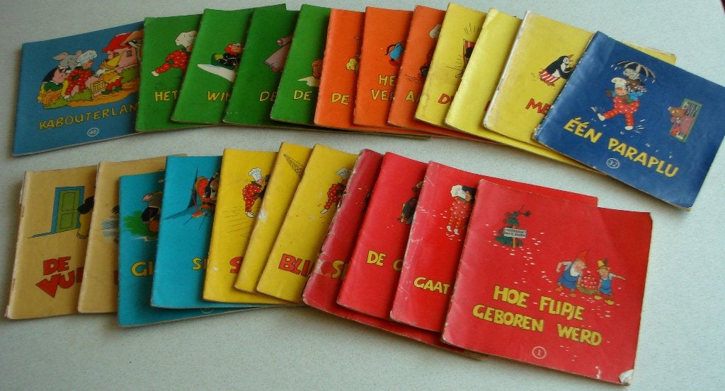 oude Flipje boekjes uitgave Betuwe samen voor € 9,50, Meerdere stripboeken, Ophalen of Verzenden, Gelezen