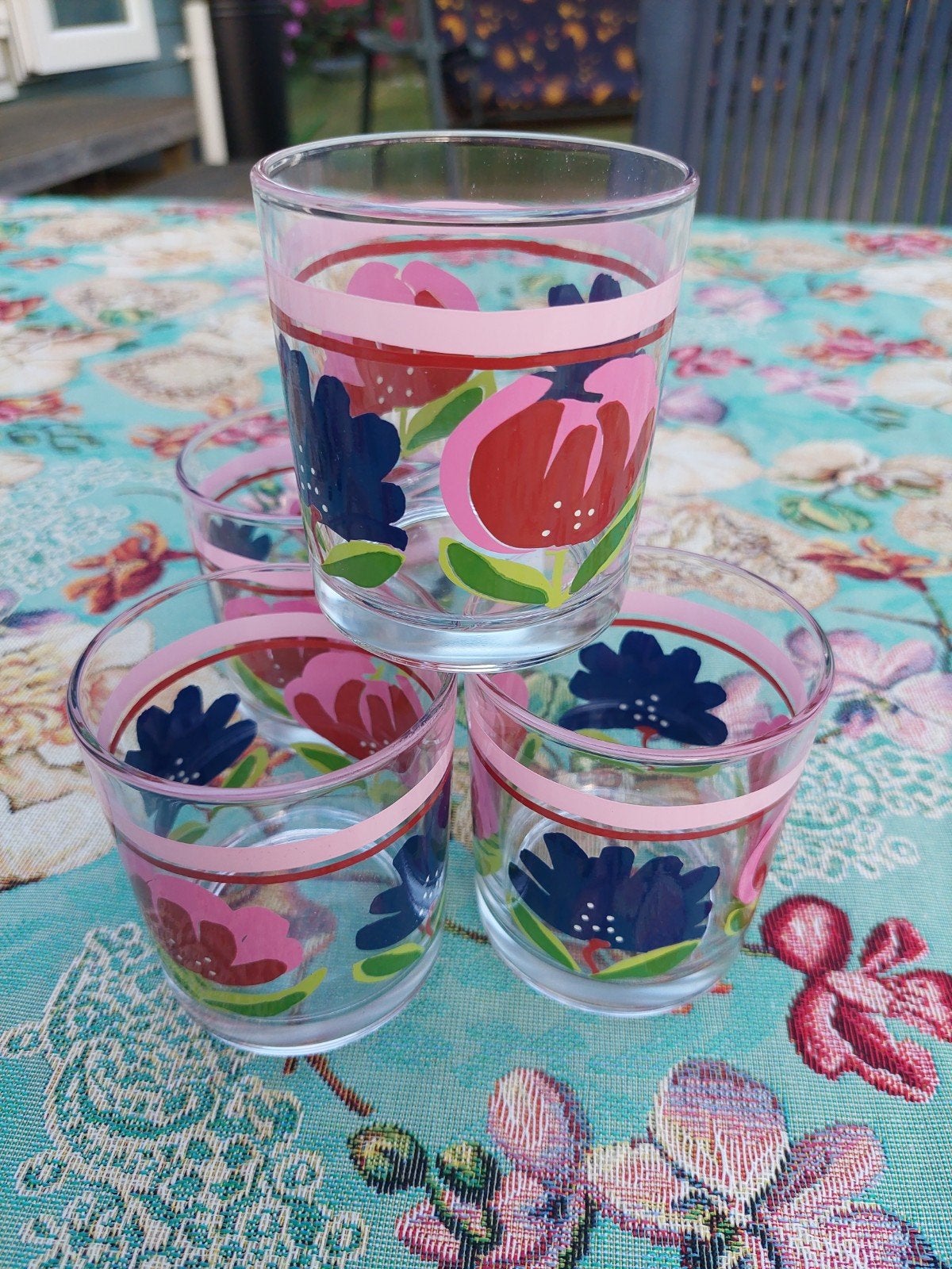 4 blond Amsterdam glazen, Huis en Inrichting, Keuken | Servies, Ophalen of Verzenden, Glas, Blond Amsterdam, Glas of Glazen