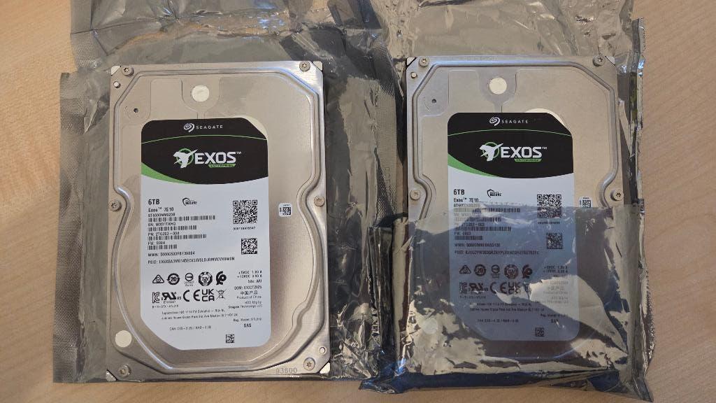 Nieuwe Seagate Exos 7E10 SAS 6TB nooit gebruikt, Computers en Software, Harde schijven, Intern, SAS, Server, HDD