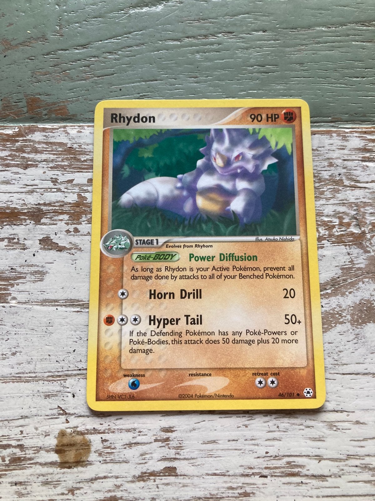 Pokemon kaart Rhydon, Ophalen of Verzenden, Zo goed als nieuw