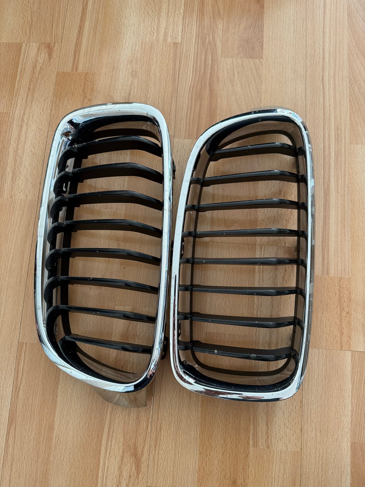 BMW Nieren Grille Set - Chroom/Zwart, Ophalen of Verzenden, Gebruikt, Voor, BMW