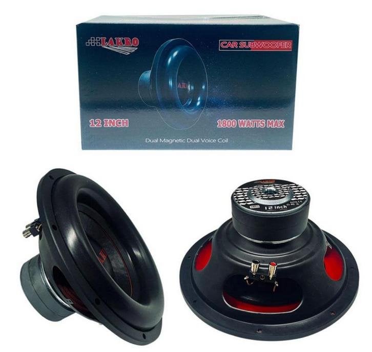 Lakro 1800watt SPL woofer 2x2ohm LAKRO-ETERNAL-12 Subwoofer, Niet ingevuld, Niet ingevuld, Nieuw, Ophalen of Verzenden