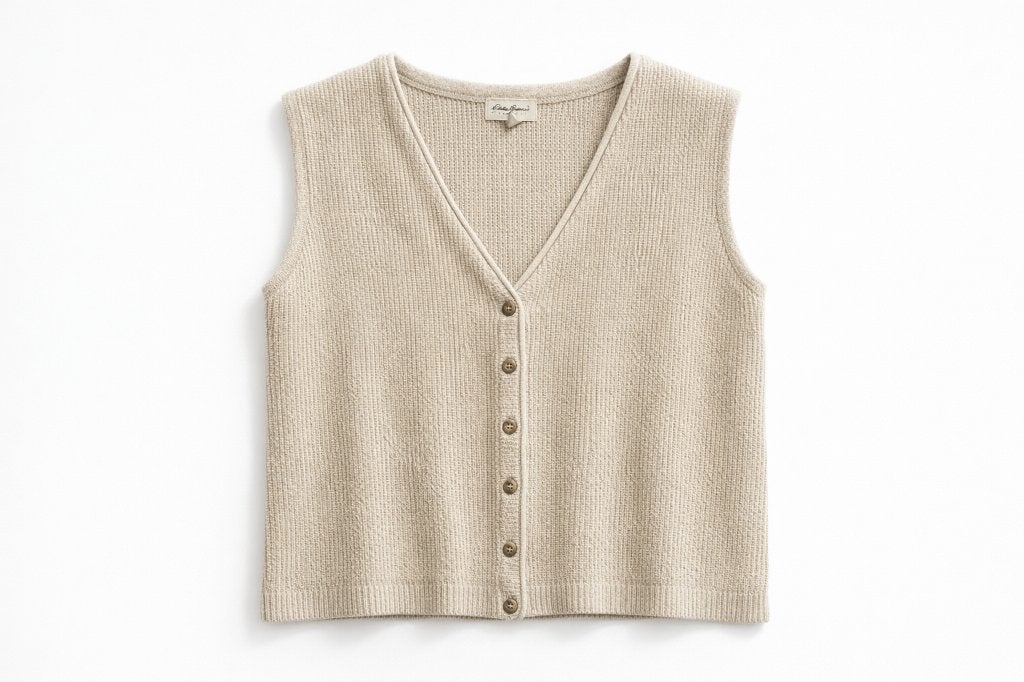 Beige Eddie Bauer trui met knoopjes – maat XL, Kleding | Heren, Truien en Vesten, Ophalen, Beige, Maat 56/58 (XL), Zo goed als nieuw