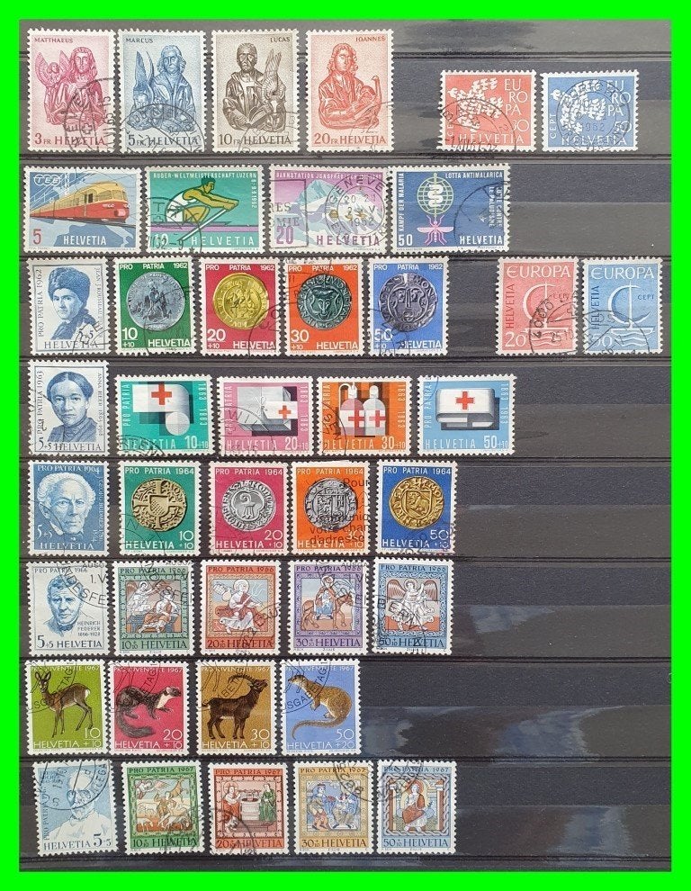 Zwitserland 18 complete series gestempeld  *92, Ophalen of Verzenden, Buitenland