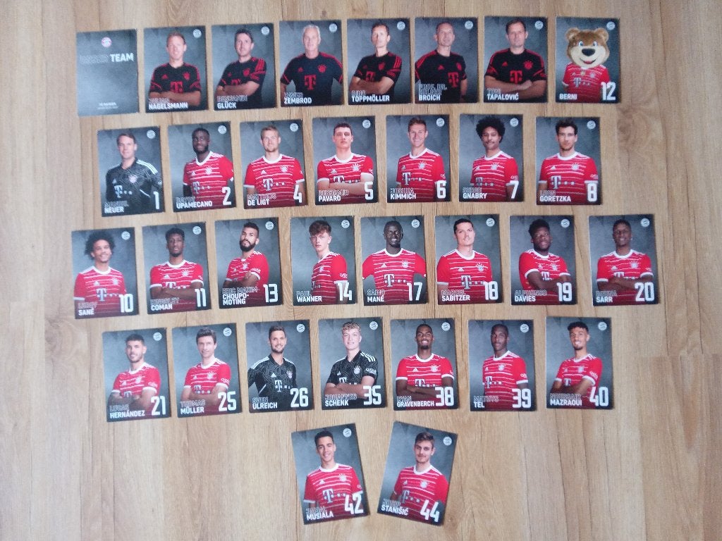 2022-2023 set spelerskaarten van FC Bayern München, Ophalen of Verzenden, Nieuw, Buitenlandse clubs, Spelerskaart