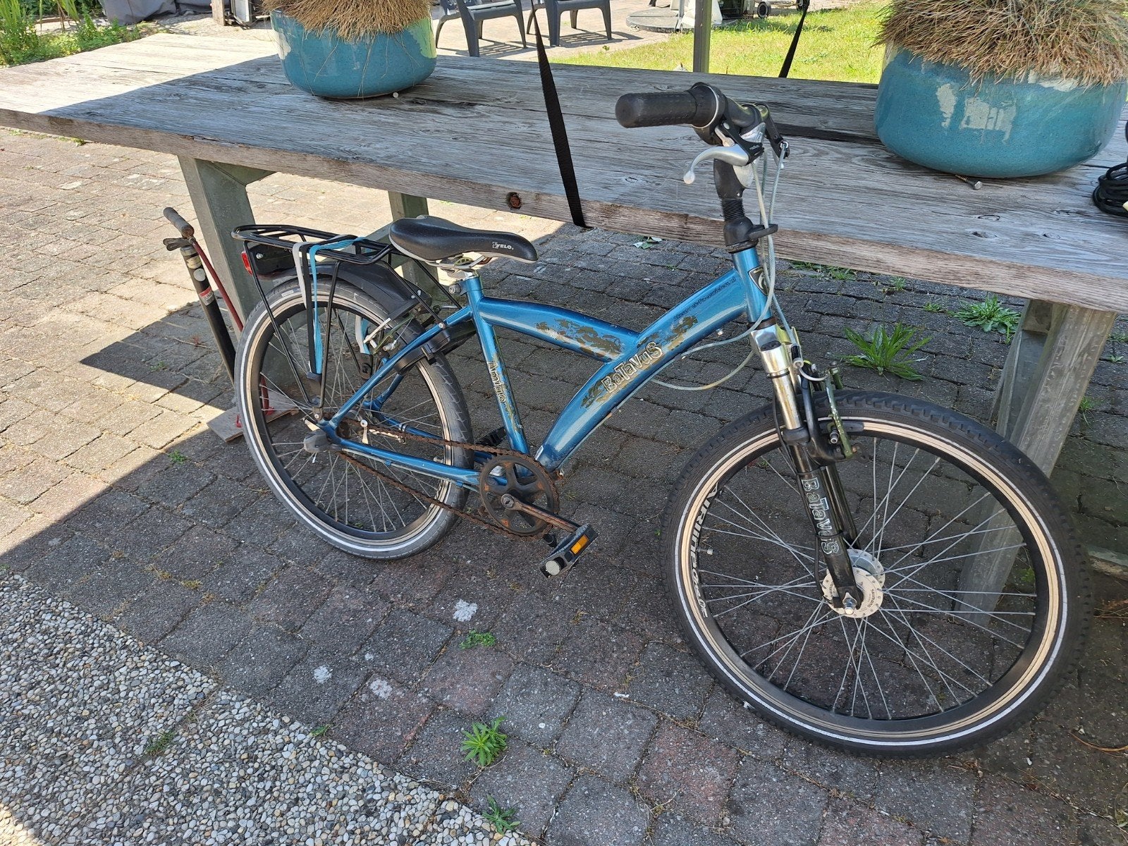Batavus Amigo 24" inch Blauw zwart, Ophalen, Velgrem, Versnellingen, Batavus