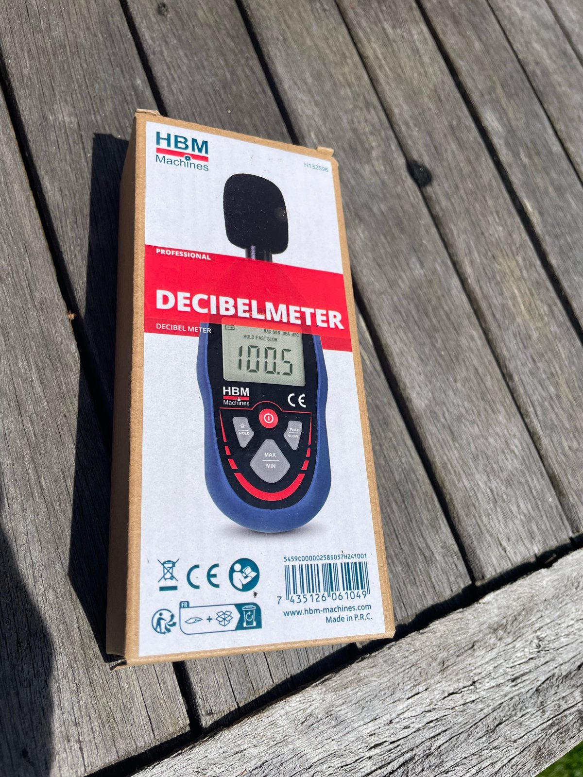 Nieuwe HBM Decibelmeter - Geluidsmeter, Doe-het-zelf en Verbouw, Ophalen of Verzenden, Nieuw, Geluid