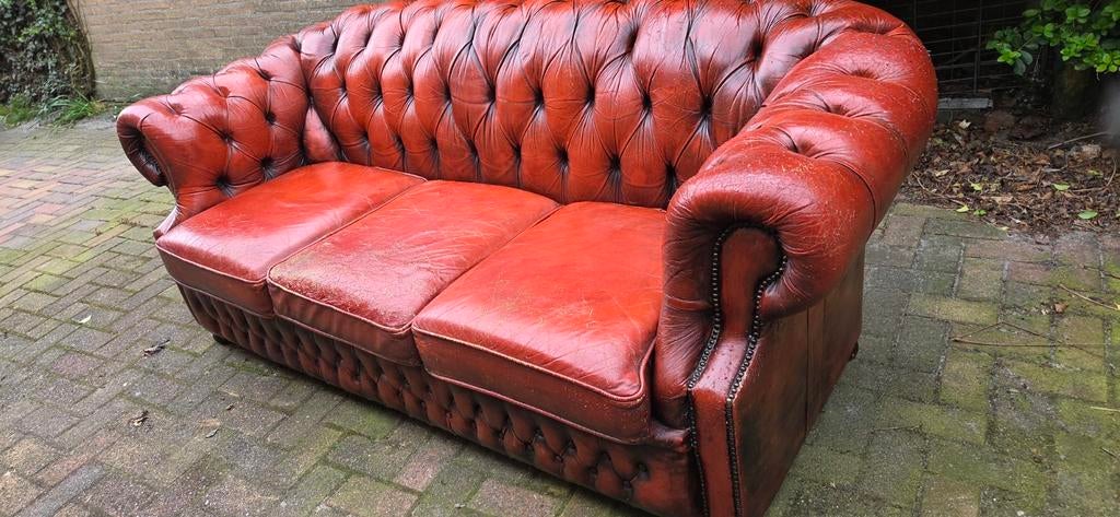 Chesterfield Gereserveerd!, Ophalen, Gebruikt, Tweepersoons, 200 tot 250 cm