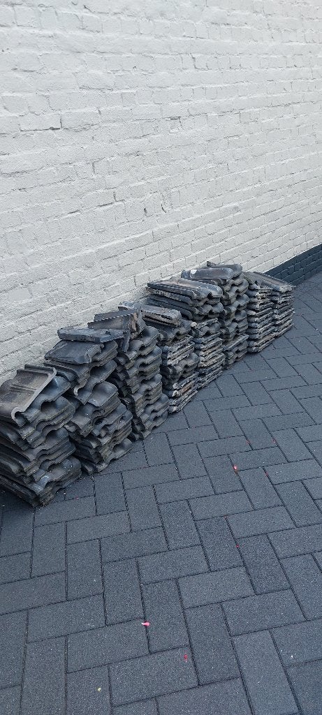 Dakpannen, Ophalen, Gebruikt, Steen of Klei, 15 m² of meer
