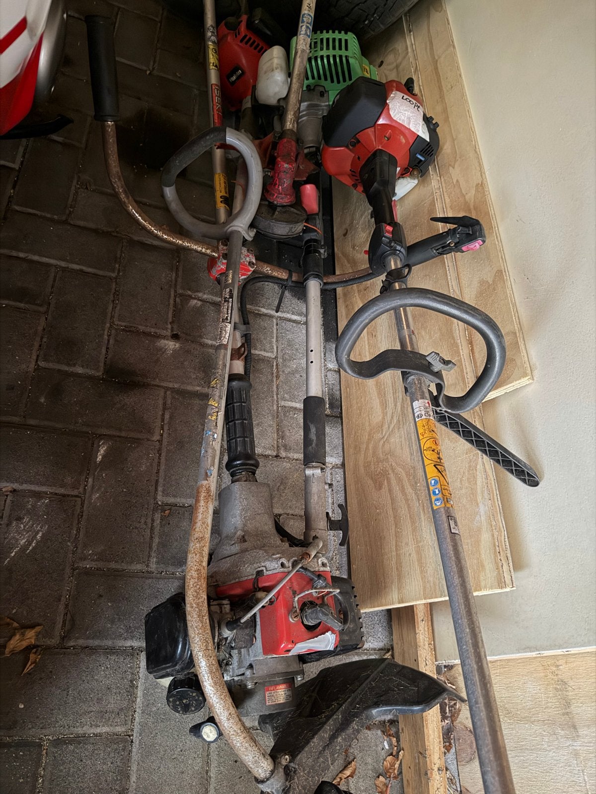 Diverse bosmaaiers en trimmers te koop, Ophalen of Verzenden, Gebruikt, 30 tot 50 cm, Benzine