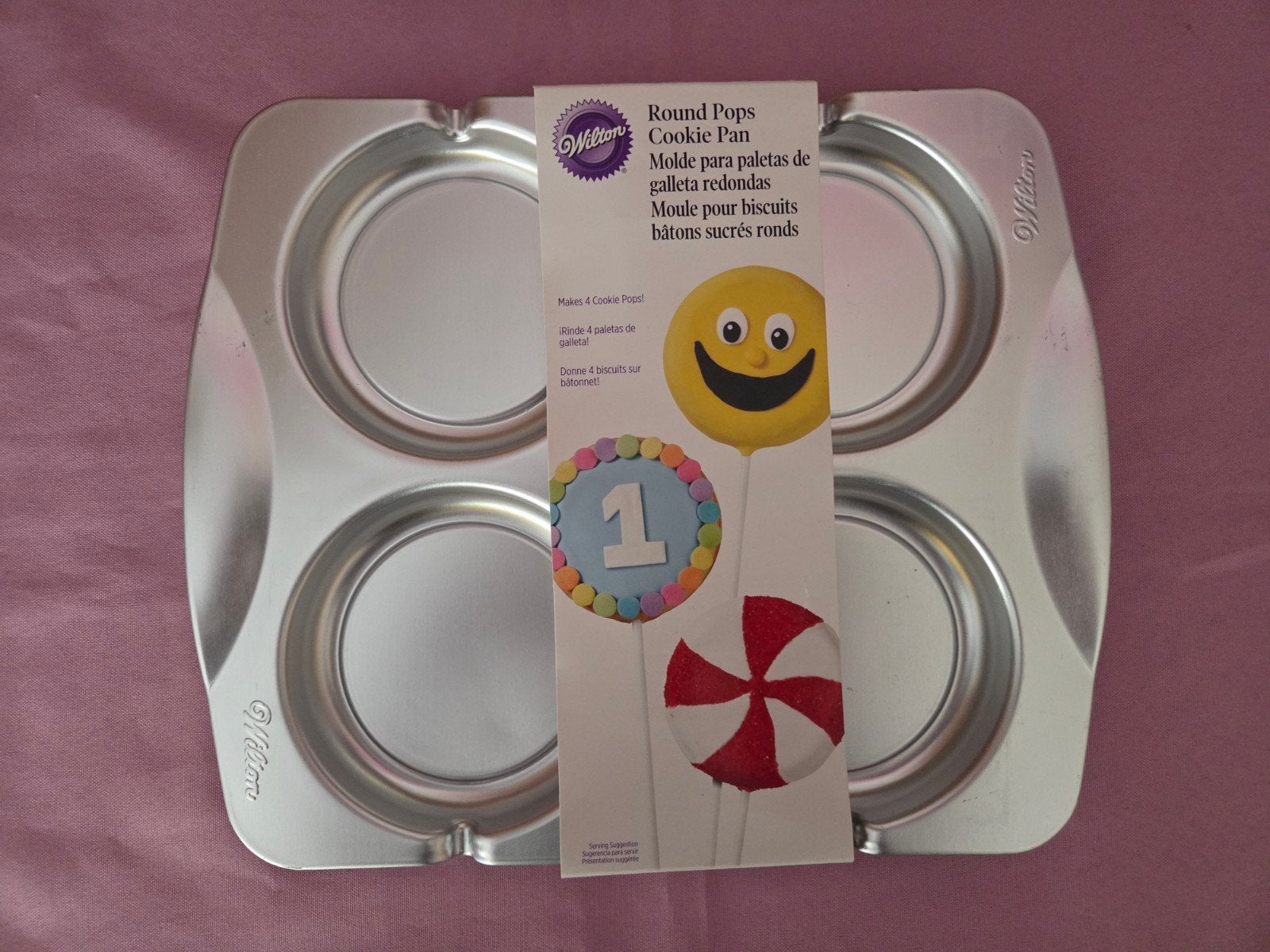Wilton Round Pops Cookie Pan - Bakvorm voor ronde koekjes, Ophalen of Verzenden, Nieuw, Taarten of Cupcakes, Bakvorm