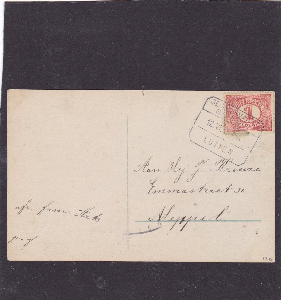 Treinstempel Blokstempel Dedemsvaart-Lutten (411), Verzenden