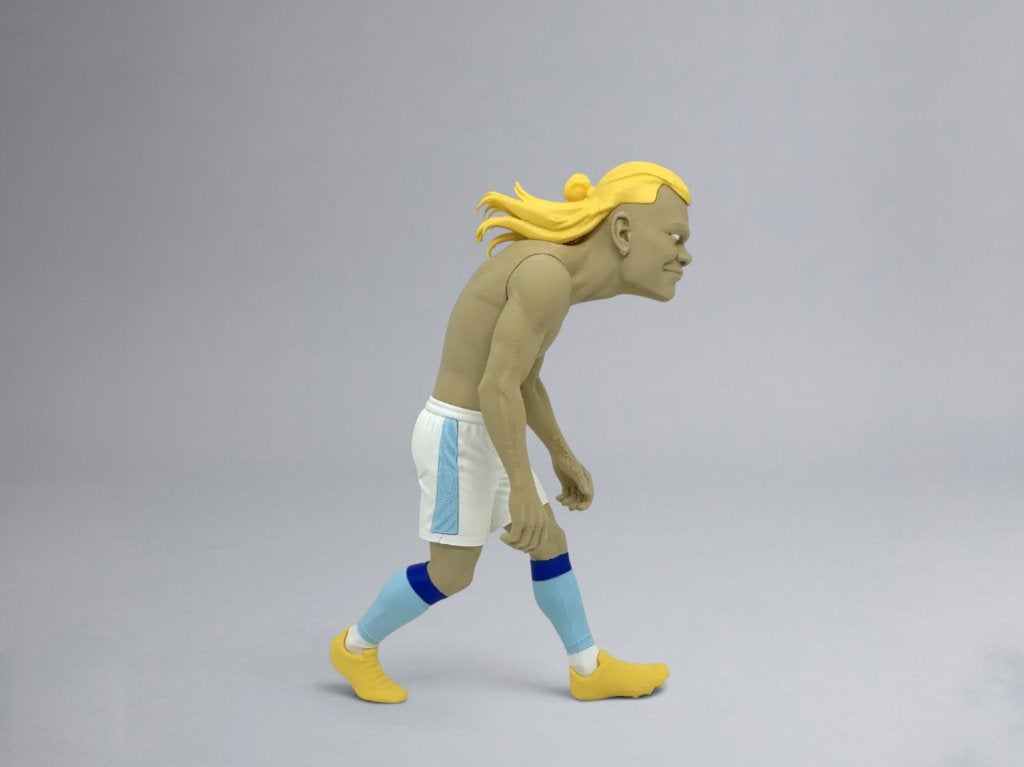 Erling Haaland Meme – Goal Machine Figurine – 30 cm, Ophalen of Verzenden, Nieuw, Fantasy