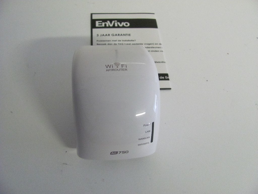 ENVIVO dual band wi-fi repeater type env-1354, Computers en Software, Ophalen of Verzenden, Zo goed als nieuw, Envivo