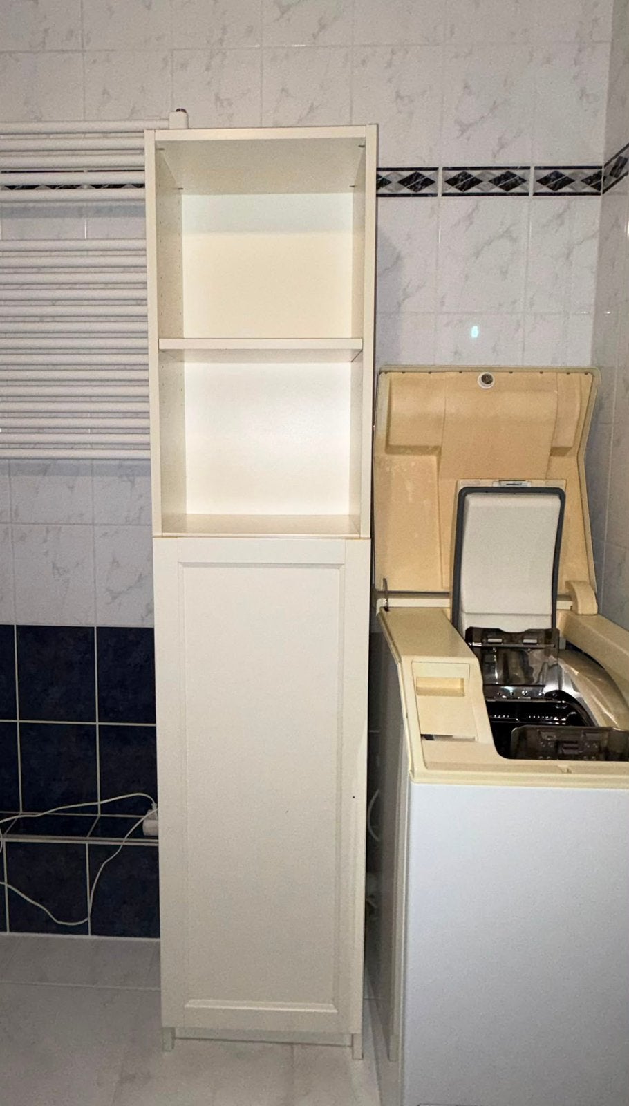 Badkamerkast, Huis en Inrichting, Badkamer | Badkamermeubels, Ophalen, (Half)hoge kast, Minder dan 50 cm, Gebruikt