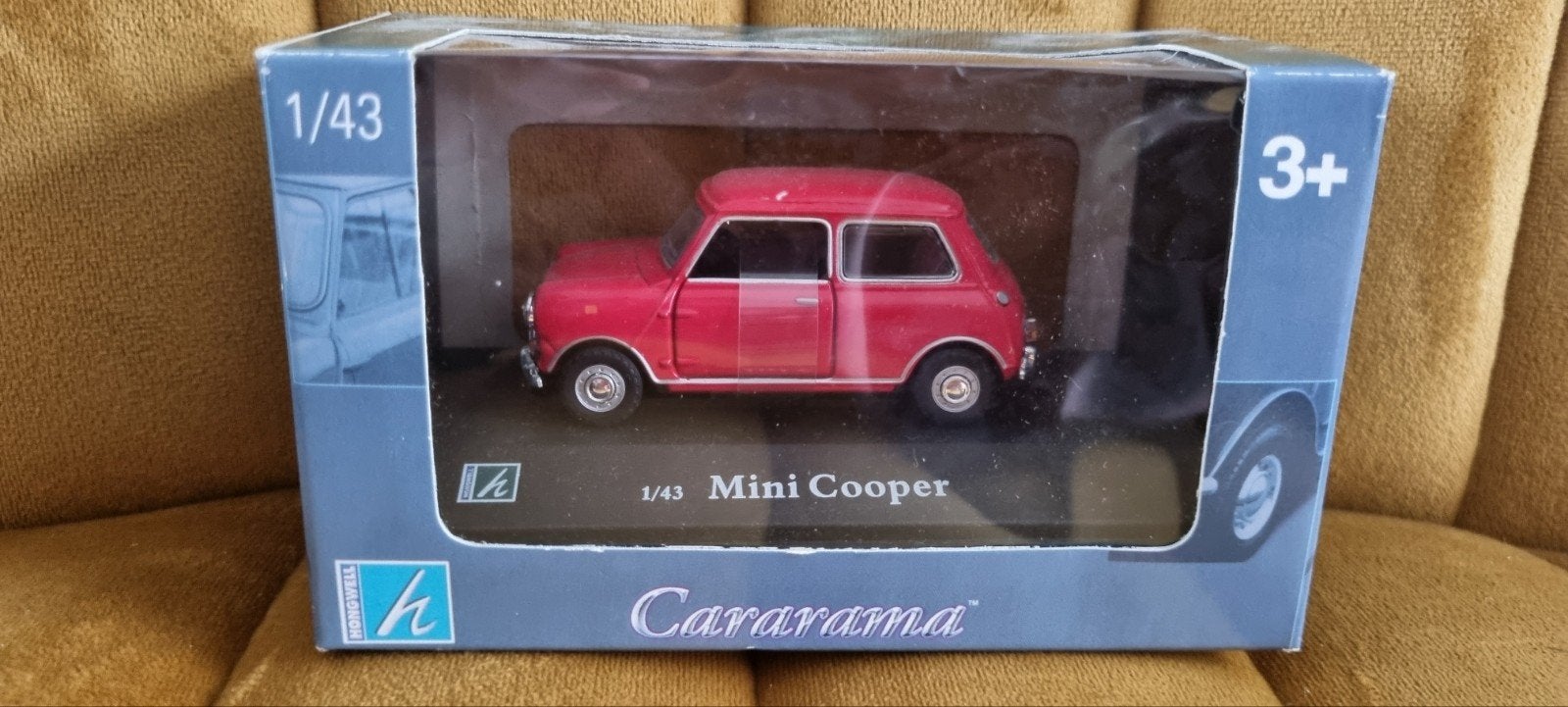 Mini Cooper Cararama rood, Hobby en Vrije tijd, Modelauto's | 1:43, Ophalen of Verzenden, Nieuw, Auto, Overige merken