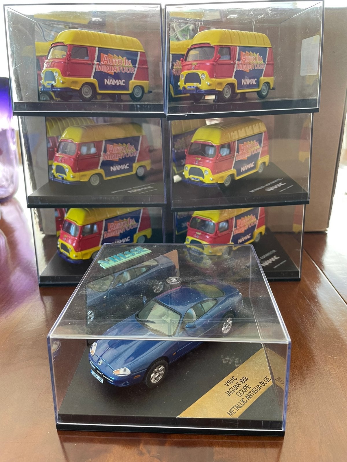 Partij 1:43: 6x Renault Estafette City & Jaguar XK8 Vitesse, Ophalen, Nieuw, Auto, Overige merken