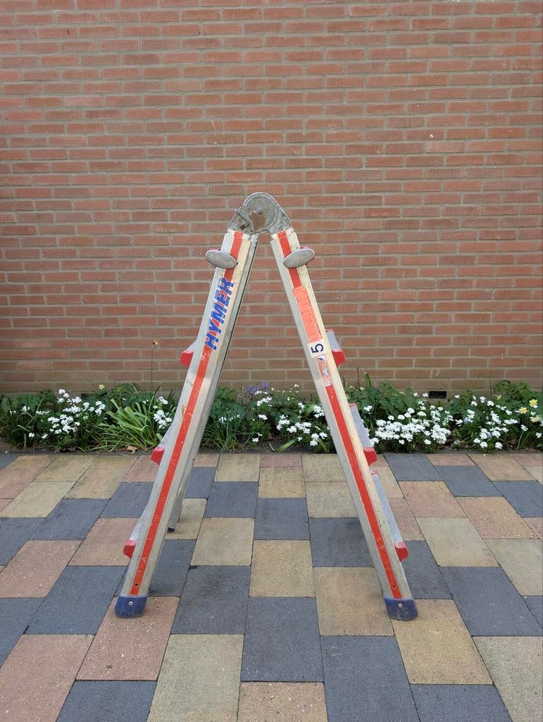 Hymer 4042 4x4 professionele telescoopladder 1 tot 4 meter, Ophalen, 4 meter of meer
