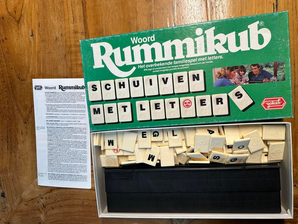 Woord Rummikub, Drie of vier spelers, Ophalen of Verzenden, Gebruikt