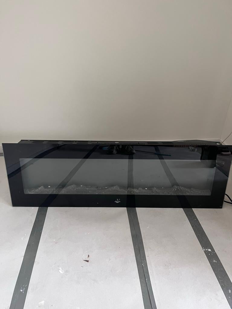 Moderne elektrische inbouwhaard met vlameffect, Huis en Inrichting, Haarden, Ophalen, Zo goed als nieuw, Inbouwhaard, Elektrische haard