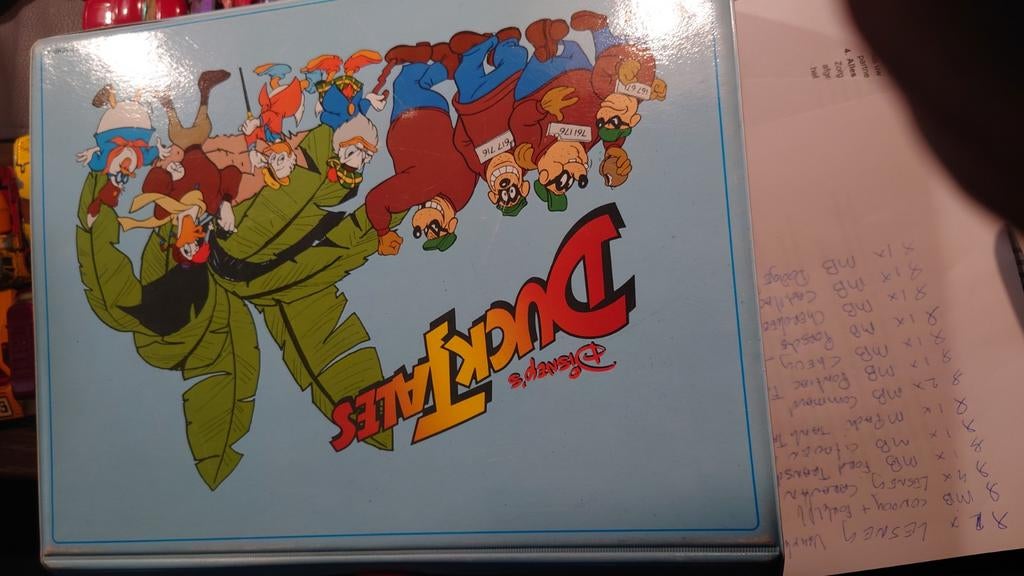 Disney's DuckTales Koffer met Speelgoedauto's matchbox Lesne, Hobby en Vrije tijd, Ophalen of Verzenden, Gebruikt, Auto, Matchbox