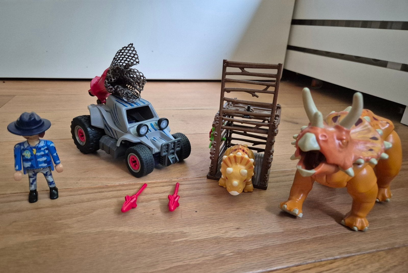 Playmobil Dino set met Triceratops en Ranger, Ophalen, Zo goed als nieuw, Jongen of Meisje