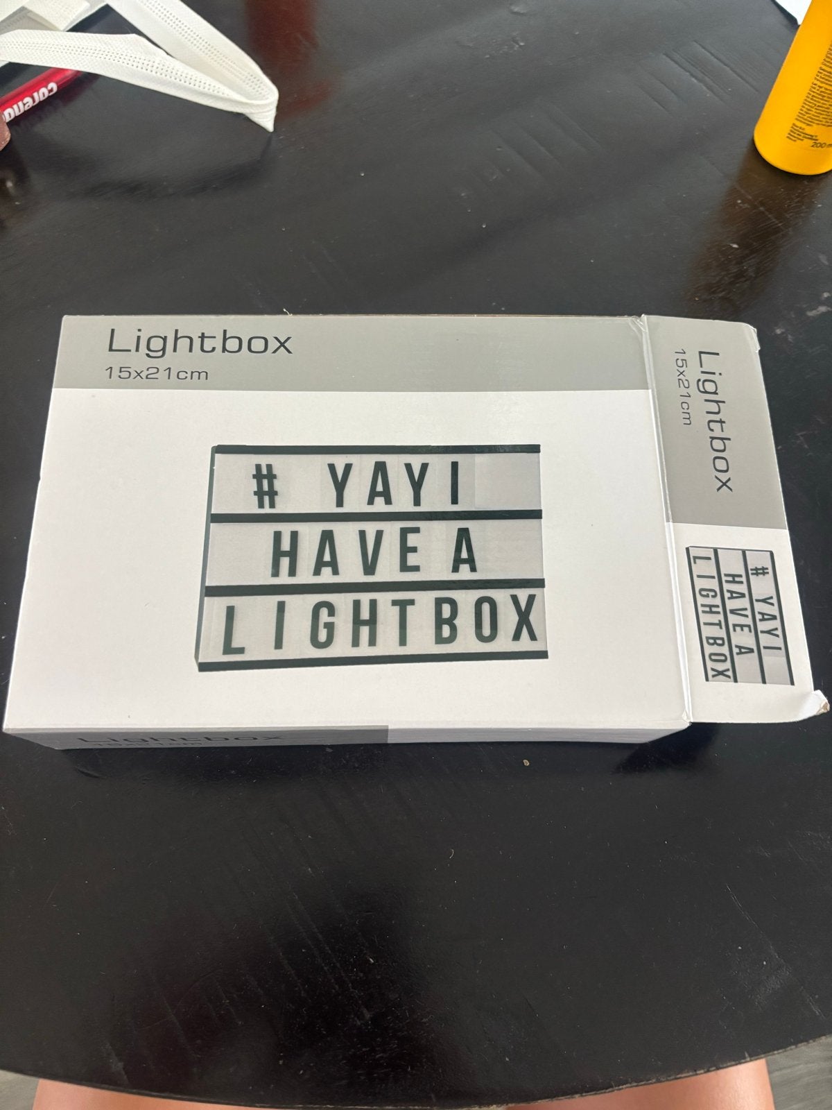Light Box 15x21cm met letters, Wit, Overige merken, Kunststof, Nieuw