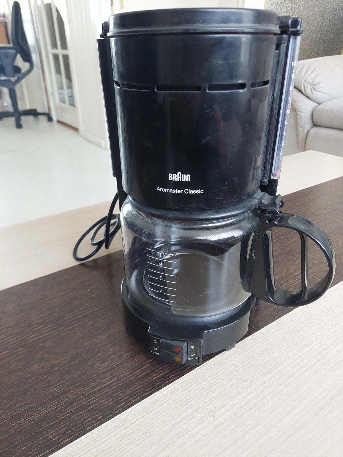 Braun koffiezet apparaat voor 10 kopjes, Witgoed en Apparatuur, Koffiezetapparaten, 4 tot 10 kopjes, Ophalen, Koffiemachine