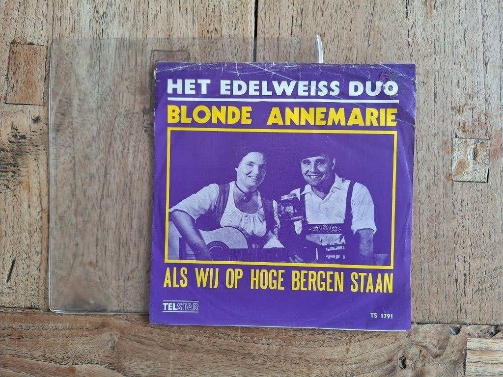 Het Edelweiss Duo,Blonde Annemarie,piraat,Telstar,TS 1791, 7 inch, Ophalen of Verzenden, Nederlandstalig, Fotohoes