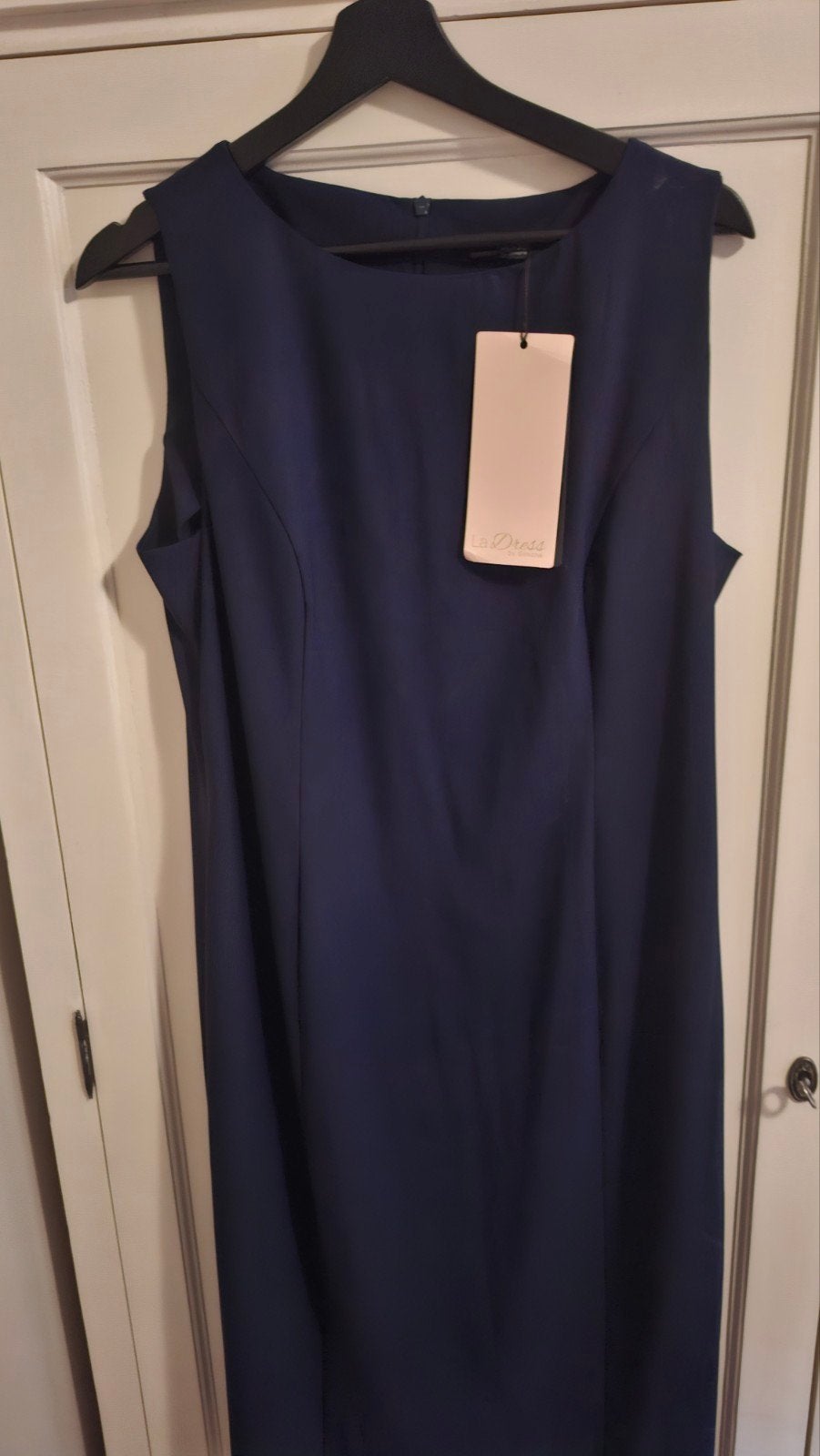 La Dress by Simone donkerblauwe jurk Gloria, maat XL, Blauw, Maat 46/48 (XL) of groter, Nieuw, Ophalen of Verzenden