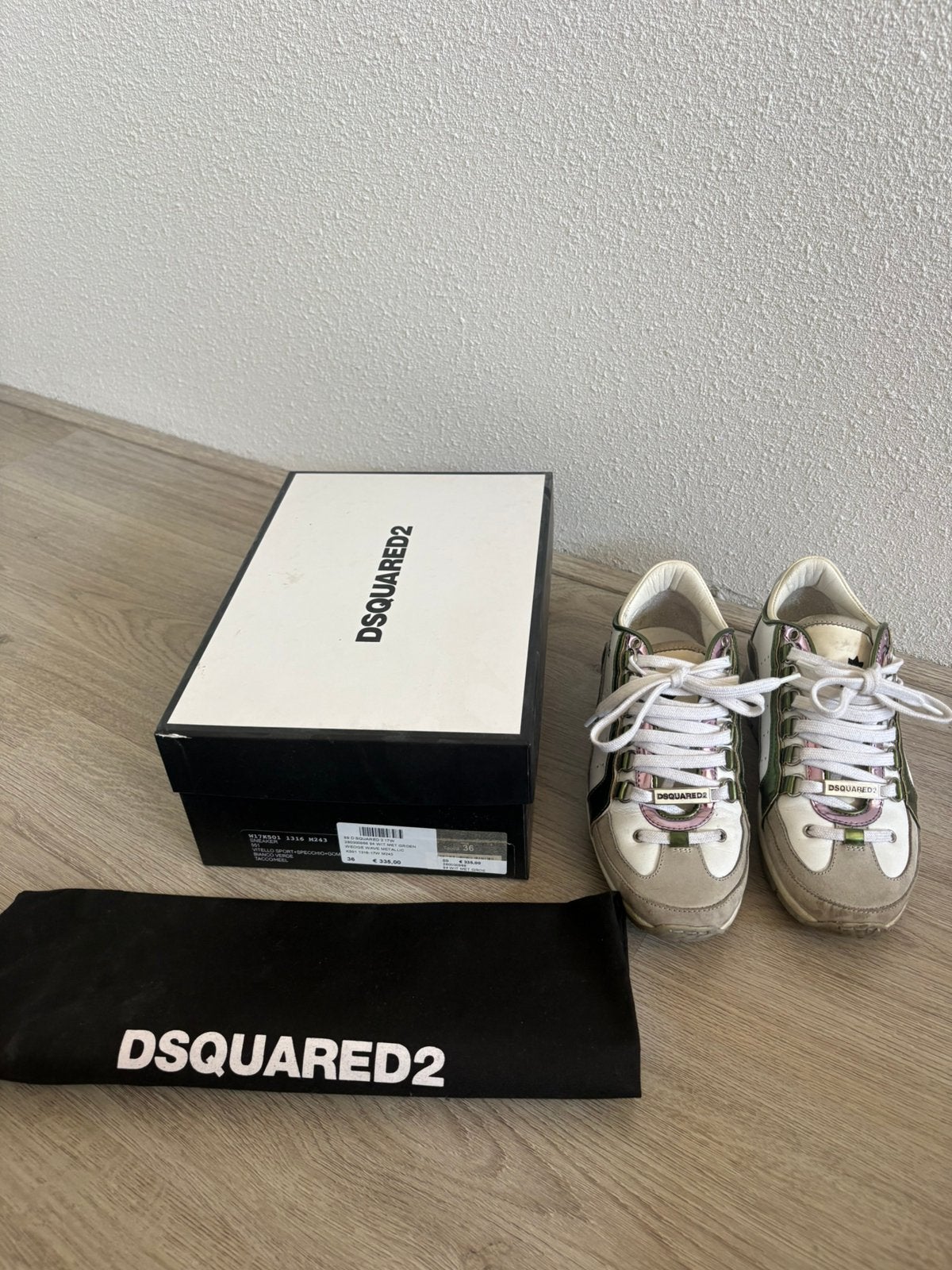 Dsquared2 dames sneakers, Overige kleuren, Ophalen of Verzenden, Sneakers of Gympen, Gedragen