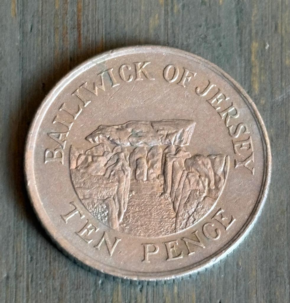 10 Pence 1992 Jersey, Ophalen of Verzenden, Overige landen, Losse munt