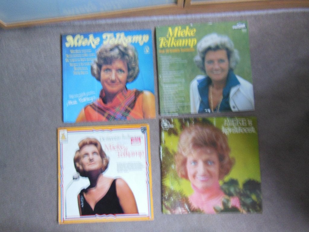 4 x MIEKE TELKAMP - LP - Bieden, LP, Gebruikt, Overige formaten, Levenslied of Smartlap