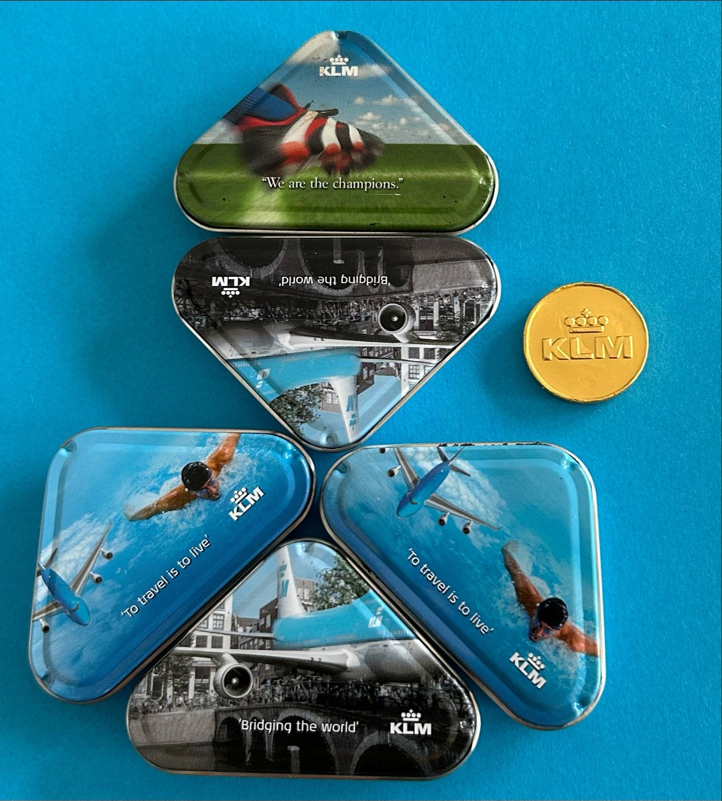 RETRO KLM Pepermunt doosjes per stuk € 2, Ophalen of Verzenden, Gebruikt