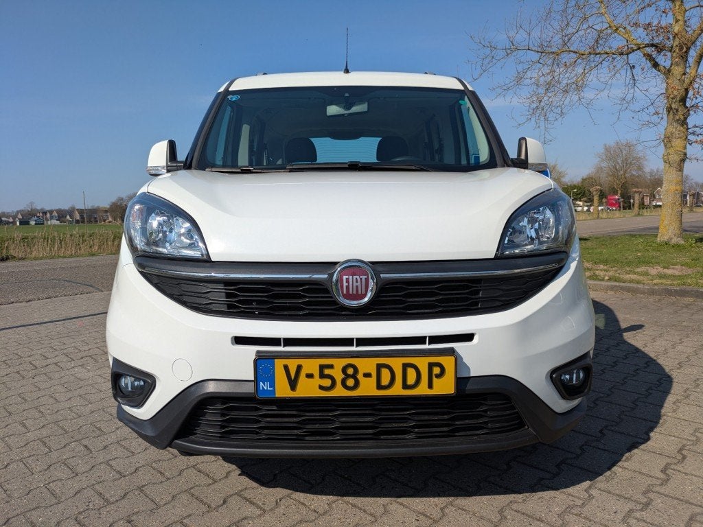 Fiat Doblò 1.3 MultiJet 5 Persoons I Carplay I Cruise I Air, Gebruikt, Met garantie (alle), Wit, Bedrijf