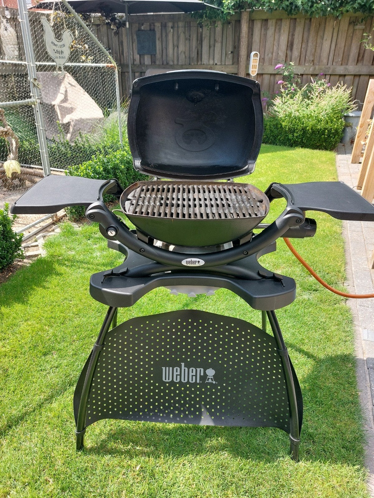 Weber Q1200 gas barbecue met onderstel, Tuin en Terras, Gasbarbecues, Ophalen, Gebruikt, Weber
