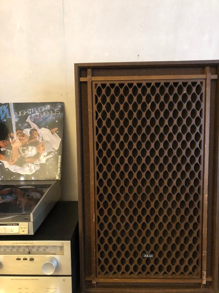 Vintage luidsprekers, Gebruikt, 60 tot 120 watt, Front, Rear of Stereo speakers, Ophalen