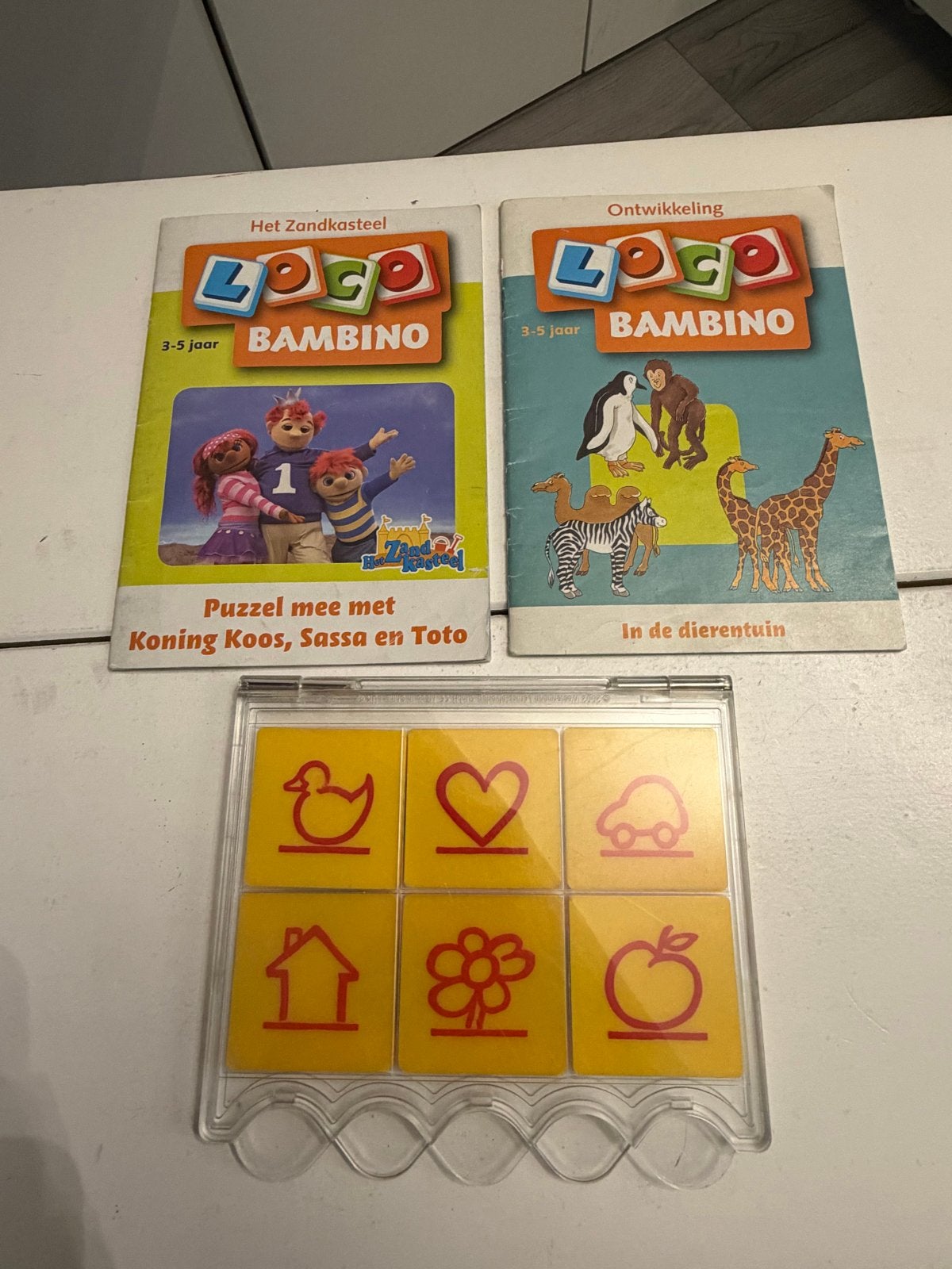 Jumbo Loco Bambino: Het Zandkasteel & In de dierentuin, Ophalen of Verzenden, Gebruikt, Puzzelen