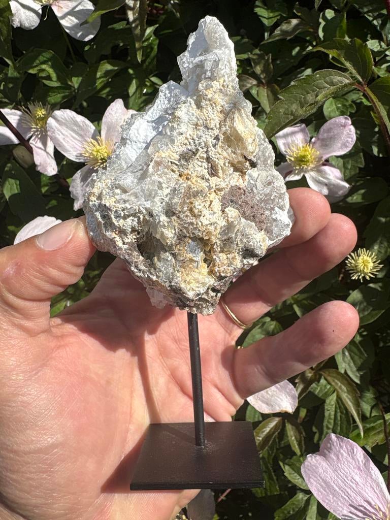 Amethist Roos op standaard, Verzamelen, Mineralen en Fossielen, Verzenden, Mineraal