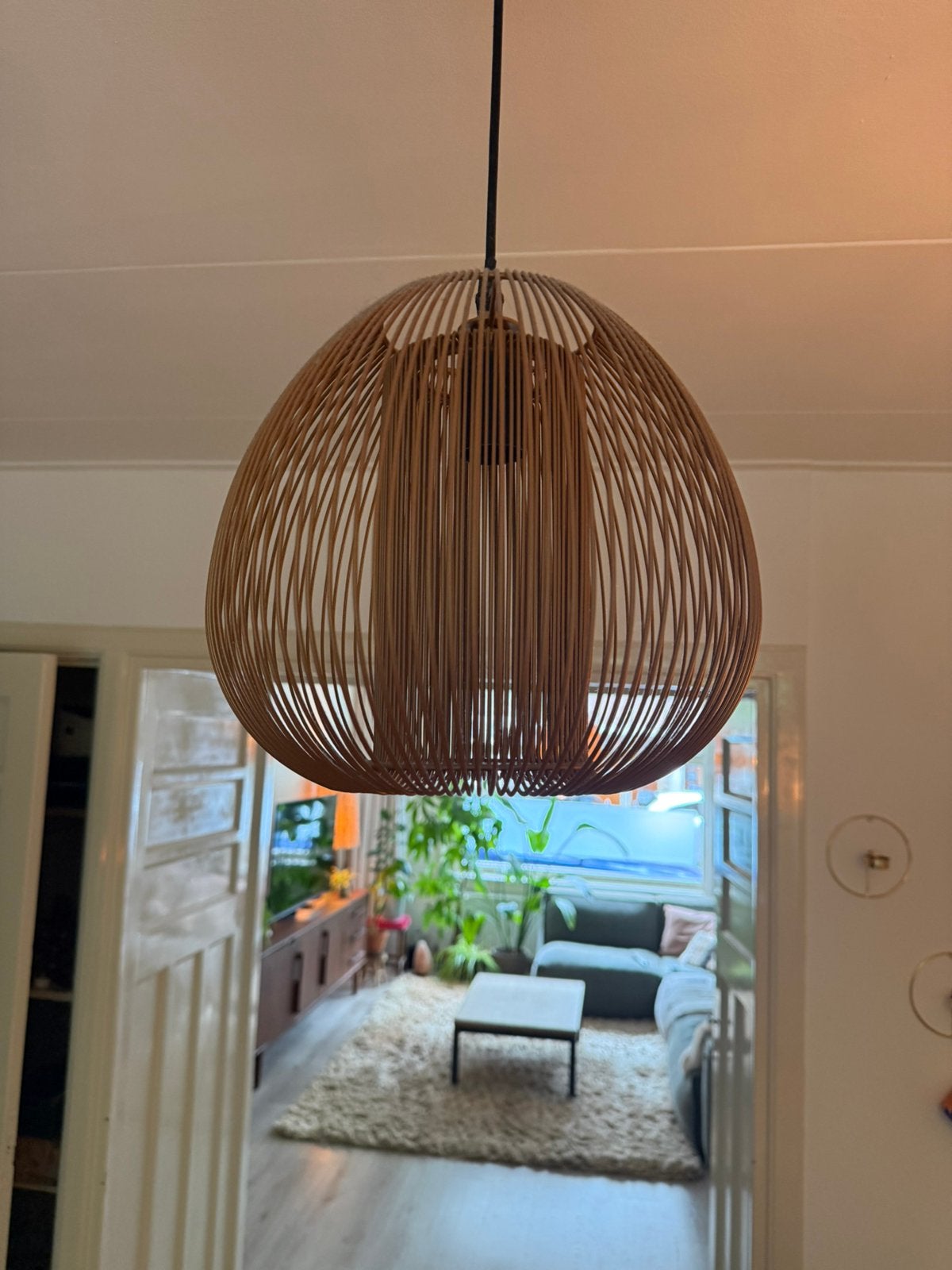 Hanglamp Noda Ø27,5cm 40w E27, Huis en Inrichting, Ophalen, Zo goed als nieuw, Metaal, Minder dan 50 cm