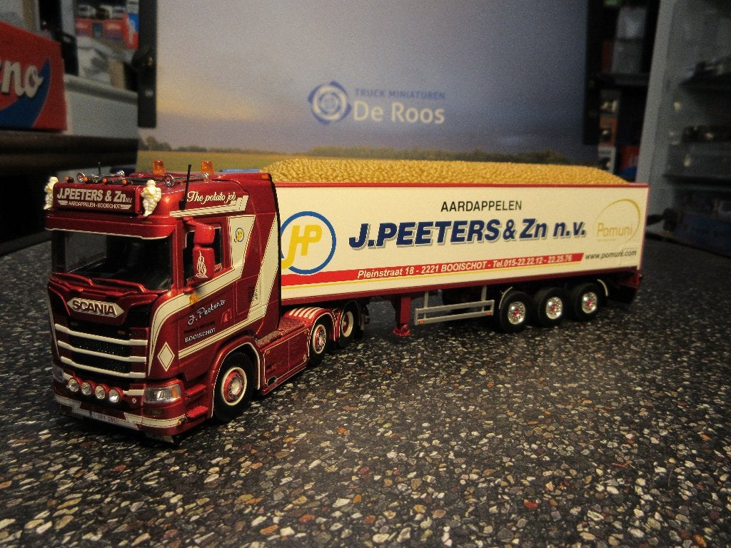 Tekno Scania S 580 J. Peeters & Zn. met certificaat, Hobby en Vrije tijd, Ophalen of Verzenden, Nieuw, Bus of Vrachtwagen, Tekno