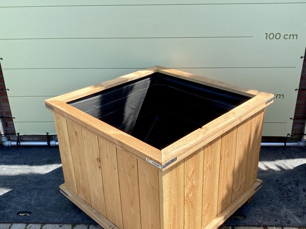 Houten plantenbak 100x100x70cm, Tuin en Terras, Bloembakken en Plantenbakken, Niet ingevuld, 100 cm of meer, Nieuw, Ophalen of Verzenden