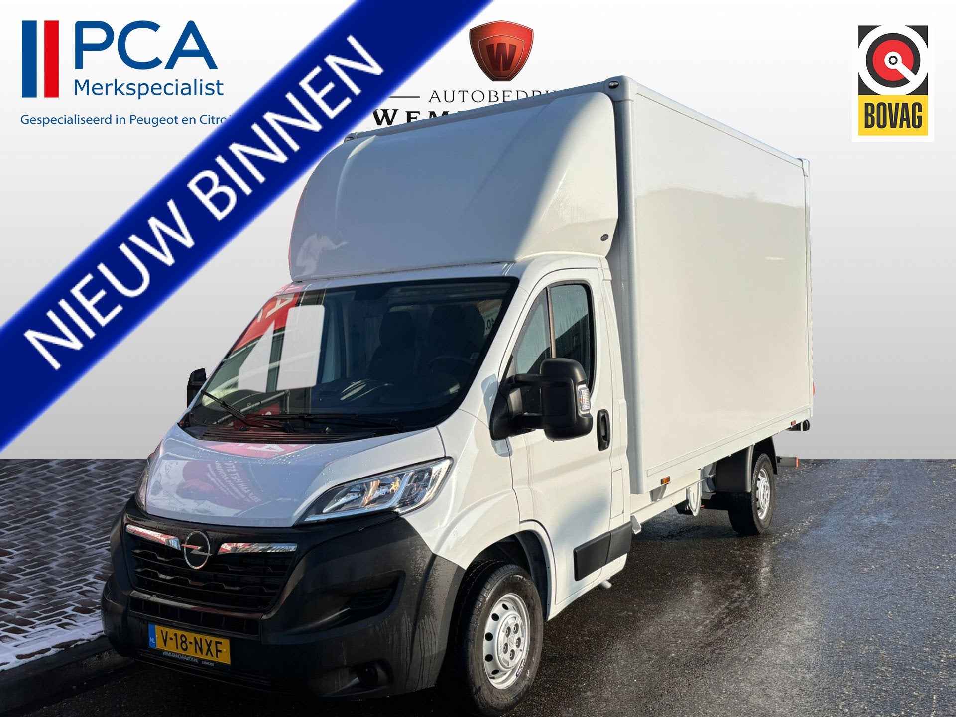 Opel Movano 2.2 HDI 140PK Meubelbak met Laadklep (bj 2023), Voorwielaandrijving, Stof, Gebruikt, Zwart