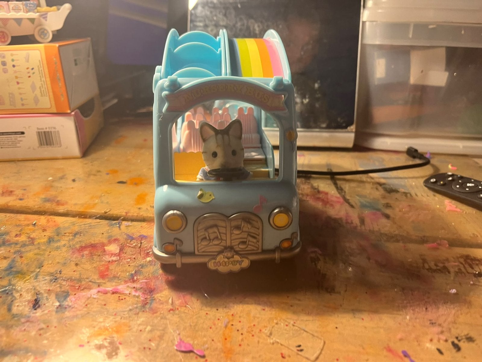 Sylvanian Families Sunshine Nursery Bus - Zo goed als nieuw, Ophalen of Verzenden, Zo goed als nieuw