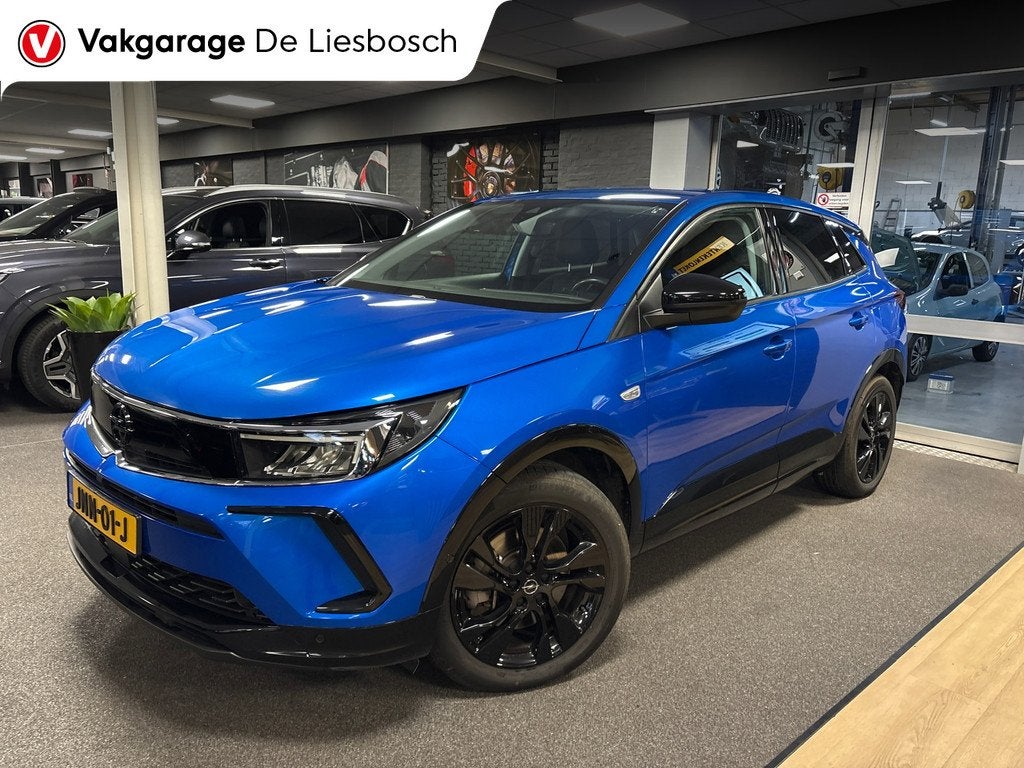 Opel GRANDLAND 1.6 Turbo Plug-In Hybrid GS Line / 225pk / st, 4 cilinders, Blauw, Alcantara, Bedrijf