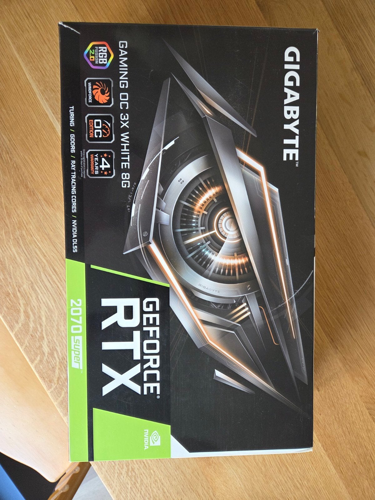 Gigabyte GeForce RTX 2070 Super Gaming OC White 8G, Computers en Software, PCI-Express 3, GDDR6, Ophalen of Verzenden, Zo goed als nieuw