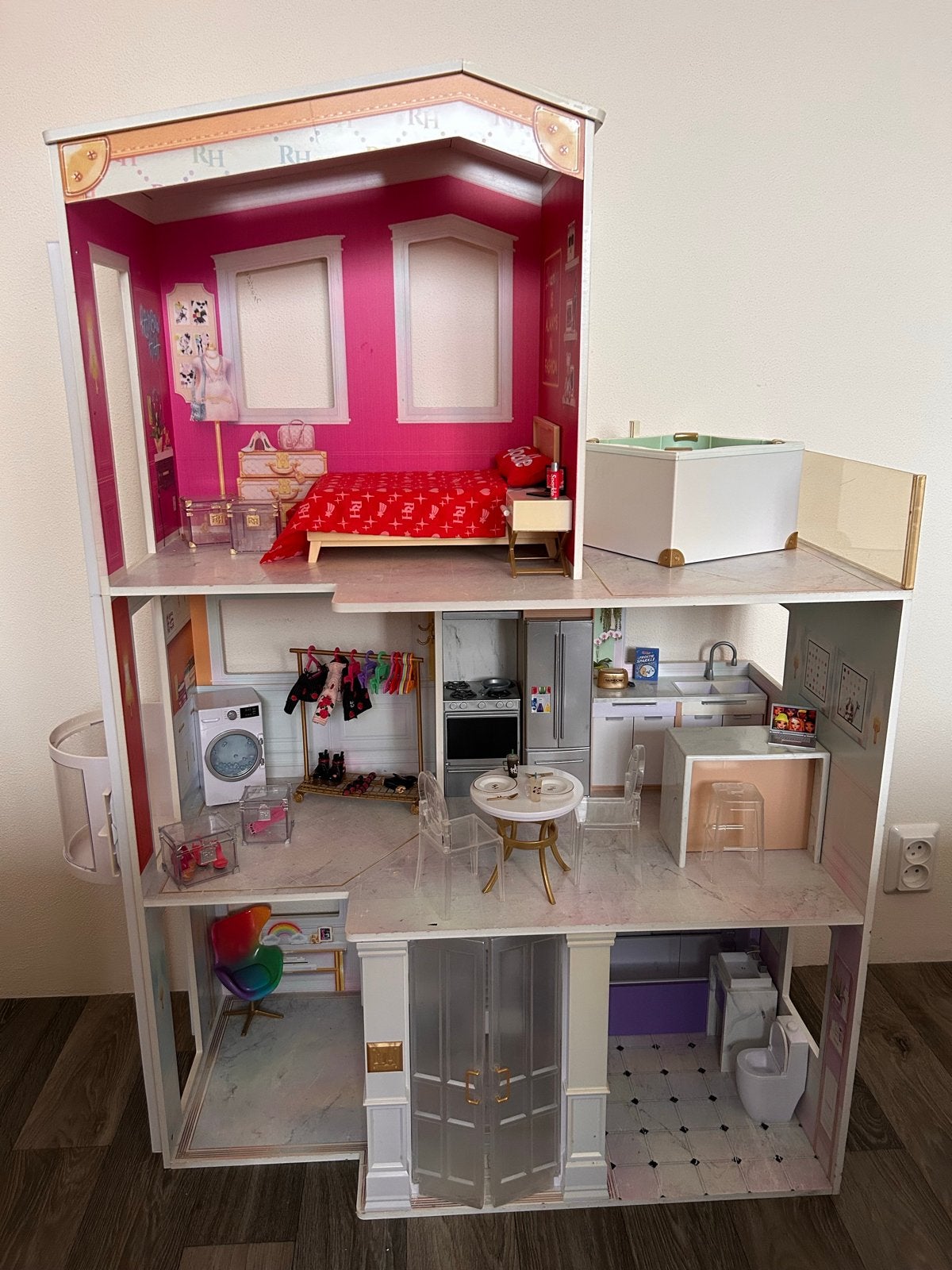 Rainbow High Poppenhuis met meubels en accessoires, Ophalen, Gebruikt, Poppenhuis