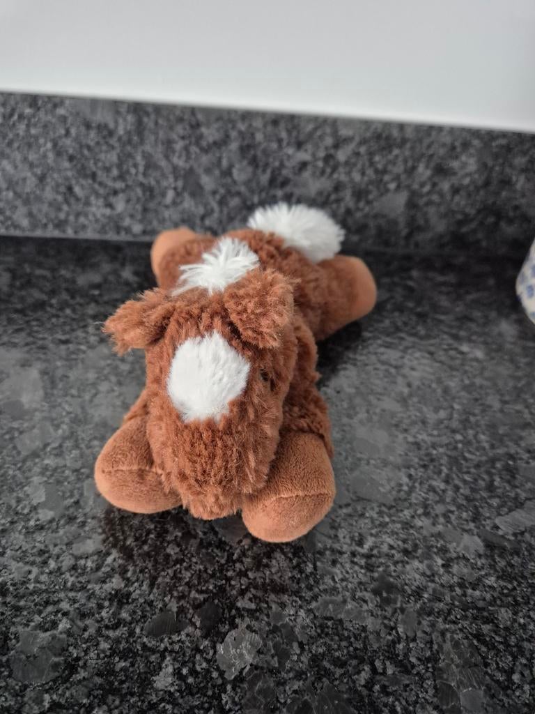 Knuffel Paardje Klein bruin met wit, Ophalen of Verzenden, Zo goed als nieuw, Overige typen