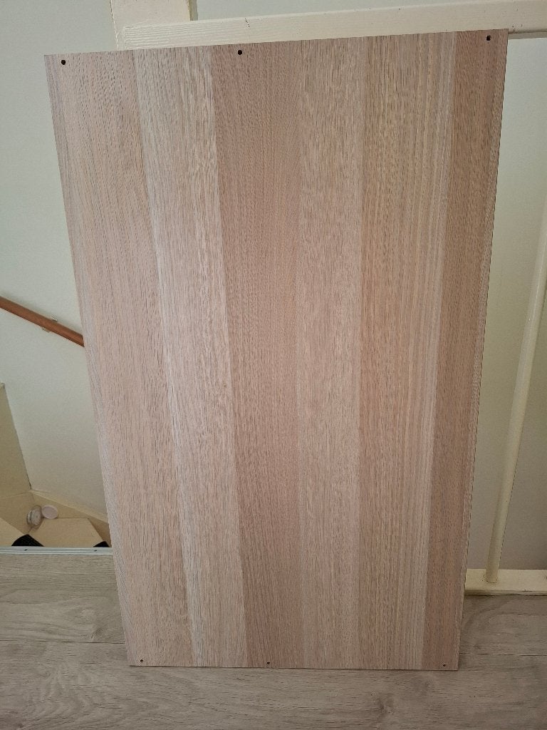 Plank, Ophalen, Wit geglazuurd eikeneffect, 50 tot 100 cm, Zo goed als nieuw